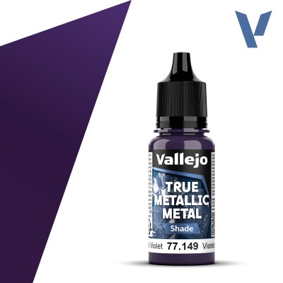 Акрилова фарба Небесно-фіолетовий Темний тон (Celestial Violet Shade) Vallejo True Metallic Metal VAL 77149 детальное изображение True Metallic Metal Vallejo