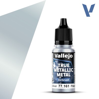 Акрилова фарба Стерлінгове срібло (Sterling Silver airbrush) Vallejo True Metallic Metal 77161 детальное изображение True Metallic Metal Vallejo