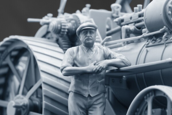 3D-печатная масштабная модель 1/35 1901 Burrell Compound Traction Engine ScaleX SX-35001 детальное изображение Тракторы Гражданская техника