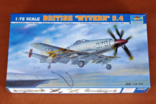 Сборная модель британского самолета WYVERN S.4 детальное изображение Самолеты 1/72 Самолеты