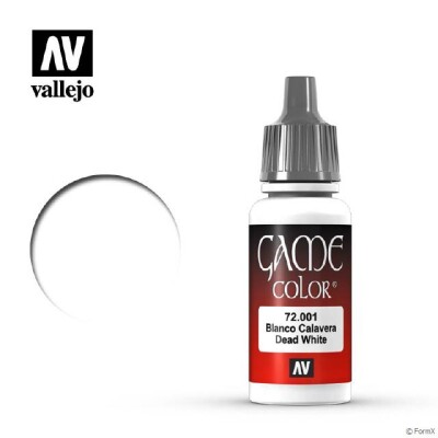 Акриловая краска Vallejo 72001 Dead White - 17 мл. детальное изображение Game Color Vallejo