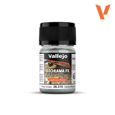 Текстура Зеленый мох 0.1-1 мм (Moss Green) Vallejo 26310 детальное изображение Материалы для создания Диорамы