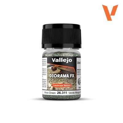 Текстура Зелений мох 0.5-2 мм (Moss Green) Vallejo 26311 детальное изображение Материалы для создания Диорамы
