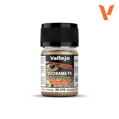 Текстура Оранжевый песок 0.1-0.6 мм (Warm Orange) Vallejo 26319 детальное изображение Материалы для создания Диорамы