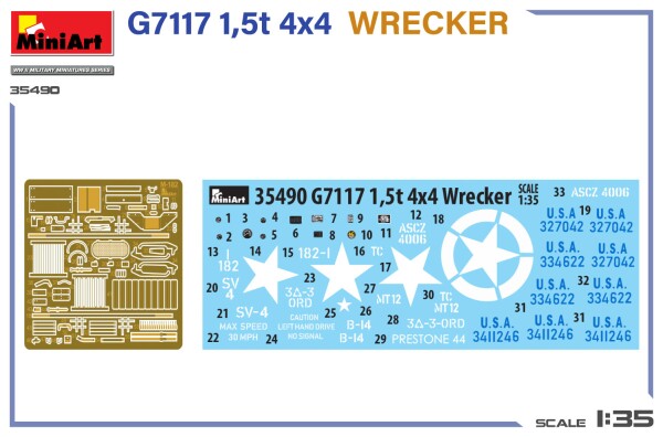 Сборная модель 1/35 Эвакуатор G7117 1,5т 4x4 МиниАрт 35490 детальное изображение Автомобили 1/35 Автомобили