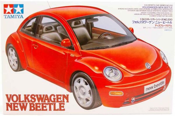 Scale model 1/24 Car Volkswagen New Beetle Tamiya 24200 детальное изображение Автомобили 1/24 Автомобили