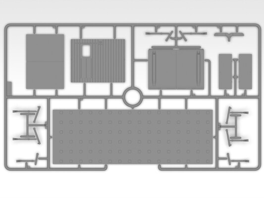 Scale model 1/35 Universal military container and airfield cover USA M8A1 ICM 53201 детальное изображение Автомобили 1/35 Автомобили