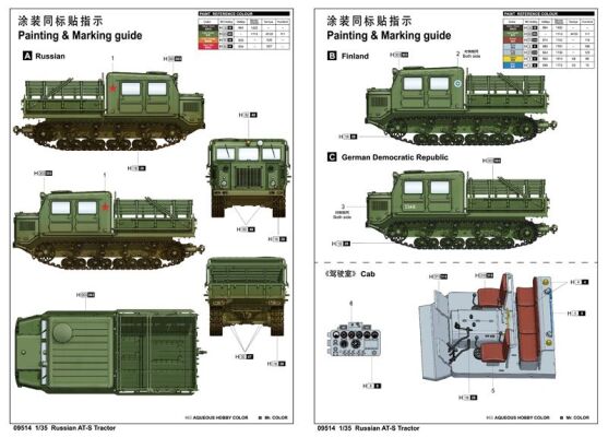 Збірна модель швидкохідного гусеничного артилерійського тягача AT-S Tractor детальное изображение Бронетехника 1/35 Бронетехника