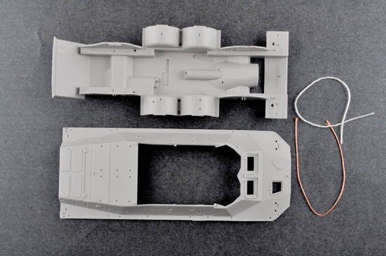 Сборная модель 1/35 Бронированная машина-амфибия NBC ранней модификации Трумпетер 05513 детальное изображение Бронетехника 1/35 Бронетехника