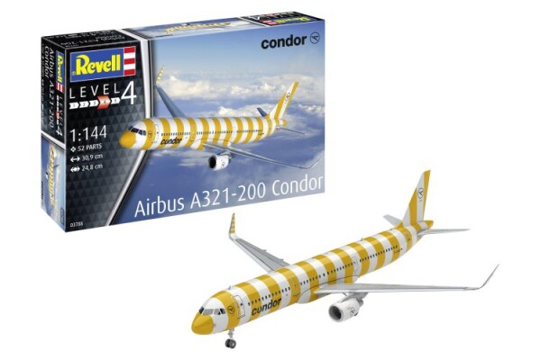 Збірна модель 1/144 Авіалайнер Airbus A321-200 Condor Revell 03788 детальное изображение Самолеты 1/144 Самолеты