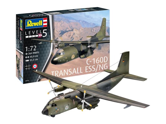 Збірна модель 1/72 Літак C-160D Transall ESS/NG Revell 03916 детальное изображение Самолеты 1/72 Самолеты