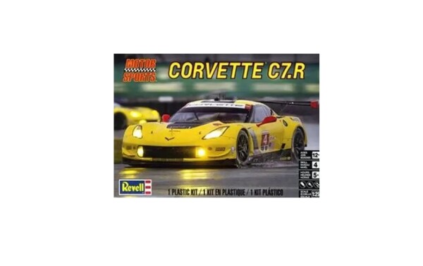 Збірна модель 1/25 Автомобіль Corvette C7.R Revell 14304 детальное изображение Автомобили 1/25 Автомобили