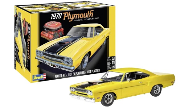 Збірна модель 1/24 Автомобіль 1970 Plymouth Road Runner Revell 14531 детальное изображение Автомобили 1/24 Автомобили