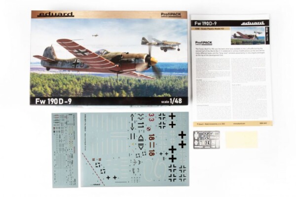 Scale model 1/48 Aircraft Focke Wulf 190D-9 ProfiPack Edition Eduard 8188 детальное изображение Самолеты 1/48 Самолеты