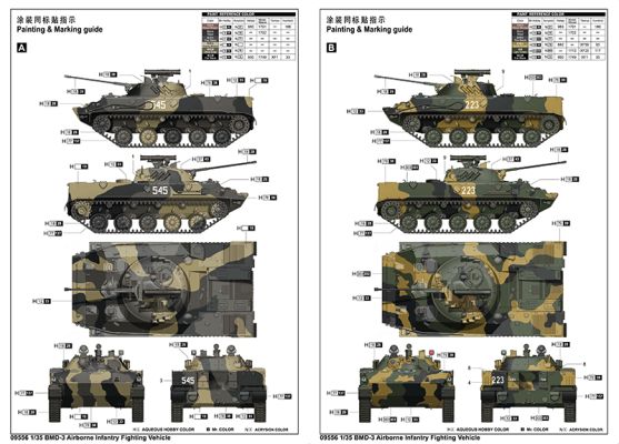 Збірна модель бойової машини піхоти BMD-3 детальное изображение Бронетехника 1/35 Бронетехника