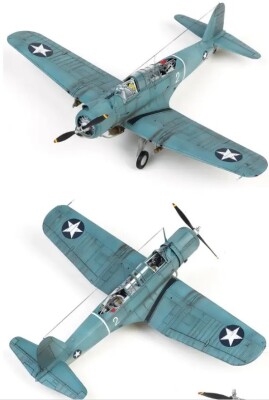 Збірна модель 1/48 Літак USN SB2U-3 &quot;Битва за Мідвей&quot; Academy 12350 детальное изображение Самолеты 1/48 Самолеты