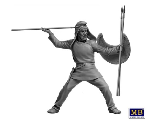 Scale model 1/32 Figure Persian lightly armed warrior (Takabara) (series &quot;Greco-Persian Wars&quot;. Set No. 8) MasterBox 32021 детальное изображение Фигуры 1/32 Фигуры