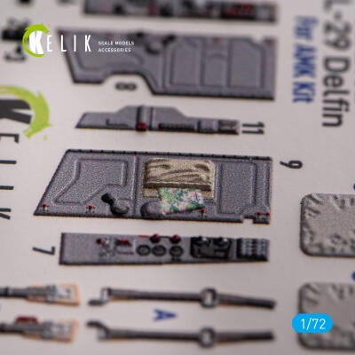 L-29 Delfin 3D декаль інтер'єр для комплекту AMK 1/72 KELIK K72162 детальное изображение 3D Декали Афтермаркет