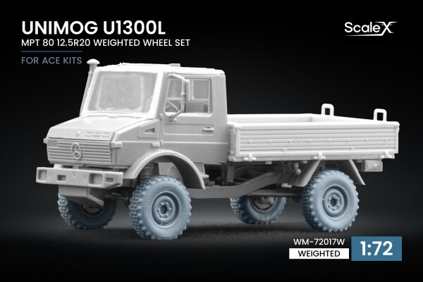 Набір коліс (з деформацією) для Unimog U1300L MPT 80 від ACE ScaleX WM-72017W детальное изображение Колёса Афтермаркет