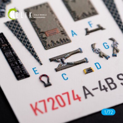 A-4B &quot;Skyhawk&quot; 3D decal interior for Hobby 2000/Fujimi 1/72 KELIK K72074 детальное изображение 3D Декали Афтермаркет