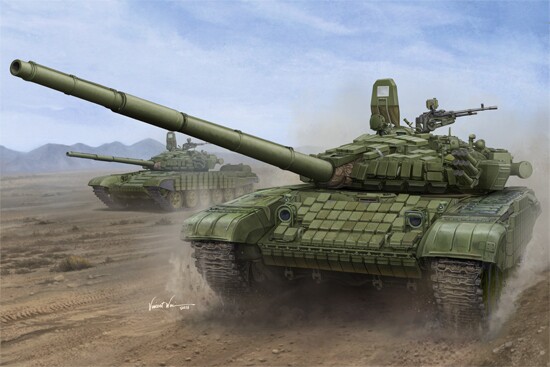 Збірна модель 1/16 Танк T-72B1 З реактивною бронею Контакт-1 Trumpeter 00925 детальное изображение Бронетехника 1/16 Бронетехника