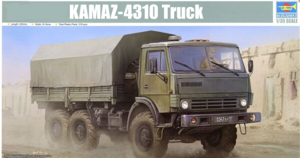 Збірна модель 1/35 Вантажівка KamAZ-4310 Trumpeter 01034 детальное изображение Автомобили 1/35 Автомобили