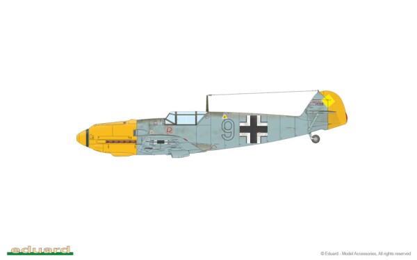 Збірна модель 1/72 Літак Messerschmitt Bf 109E-3 Eduard 7032 детальное изображение Самолеты 1/72 Самолеты