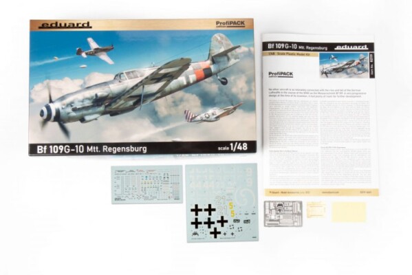 Збірна модель 1/48 Літак Messerschmi Bf 109G-10 Mtt Regensburg ProfiPack Edition Eduard 82119 детальное изображение Самолеты 1/48 Самолеты