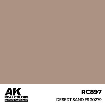 Акриловая краска на спиртовой основе Desert Sand / Пустынный песок FS 30279 АК-интерактив RC897 детальное изображение Real Colors Краски