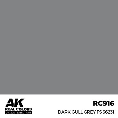 Акрилова фарба на спиртовій основі Dark Gull Grey FS 36231 АК-interactive RC916 детальное изображение Real Colors Краски