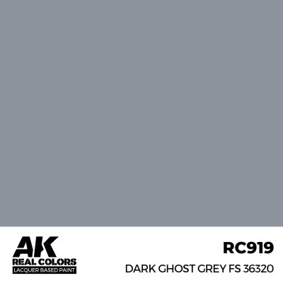 Акрилова фарба на спиртовій основі Dark Ghost Grey FS 36320 AK-interactive RC919 детальное изображение Real Colors Краски