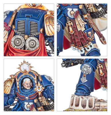 Ігровий набір Warhammer 40000 - ULTRAMARINES - MARNEUS CALGAR IN ARMOUR OF ANTILOCHUS детальное изображение Ультрамарины Космические Десантники
