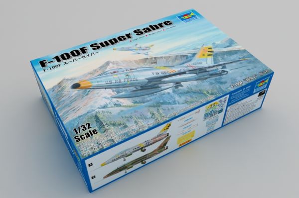 Збірна модель 1/32 Літак F-100F Super Sabre Trumpeter 02246 детальное изображение Самолеты 1/32 Самолеты