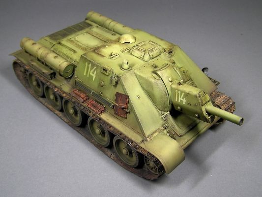 Модель радянського винищувача танків СУ-122 MID Виробництво. Інтер'єрний комплект детальное изображение Артиллерия 1/35 Артиллерия