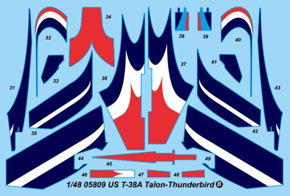 T-38A Talon Thunderbird детальное изображение Самолеты 1/48 Самолеты