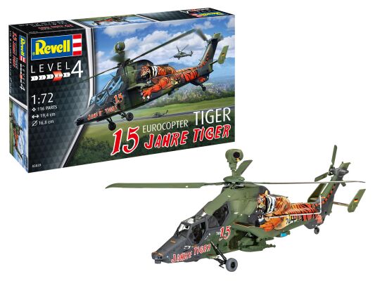 Attack helicopter Eurocopter Tiger &quot;15 Jahre Tiger&quot; детальное изображение Вертолеты 1/72 Вертолеты