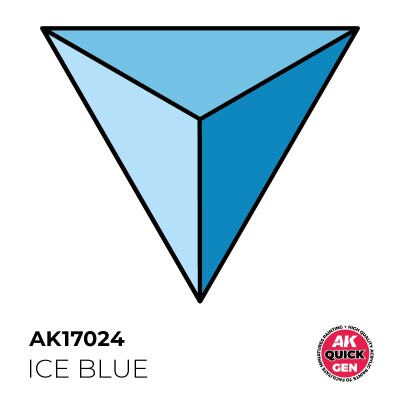 Акрилова фарба ICE BLUE / Крижаний синій QUICK GEN COLOR AK-interactive AK 17024 детальное изображение QUICK GEN COLOR Краски