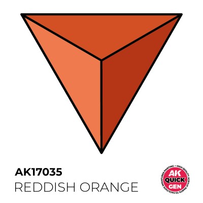 Акрилова фарба REDDISH ORANGE / Червонувато-помаранчевий QUICK GEN COLOR AK-interactive AK 17035 детальное изображение Акриловые краски Краски
