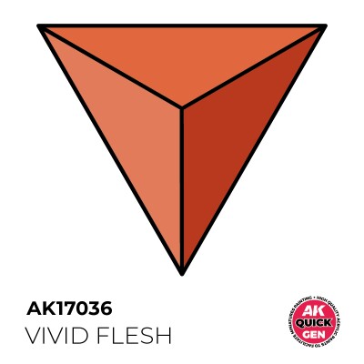 Акрилова фарба VIVID FLESH / Яскрава плоть QUICK GEN COLOR AK-Interactive AK 17036 детальное изображение QUICK GEN COLOR Краски