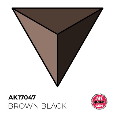 Акриловая краска BROWN BLACK / Коричнево черный QUICK GEN COLOR AK-interactive AK 17047 детальное изображение QUICK GEN COLOR Краски