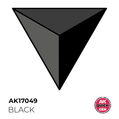 Акрилова фарба BLACK / Чорний QUICK GEN COLOR AK-Interactive AK 17049 детальное изображение QUICK GEN COLOR Краски