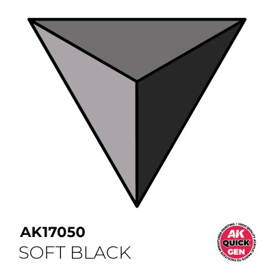 Acrylic paint SOFT BLACK QUICK GEN COLOR AK-interactive AK 17050 детальное изображение QUICK GEN COLOR Краски