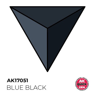 Акрилова фарба BLUE BLACK / Синьо-чорний QUICK GEN COLOR AK-interactive AK 17051 детальное изображение QUICK GEN COLOR Краски