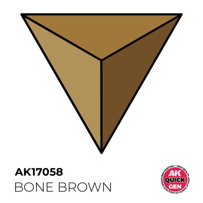 Акриловая краска BONE BROWN / Коричневая кость QUICK GEN COLOR AK-interactive AK 17058 детальное изображение QUICK GEN COLOR Краски