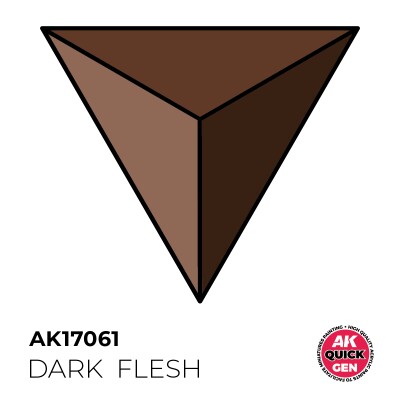 Акрилова фарба DARK FLESH / Темна плоть QUICK GEN COLOR AK-Interactive AK 17061 детальное изображение QUICK GEN COLOR Краски
