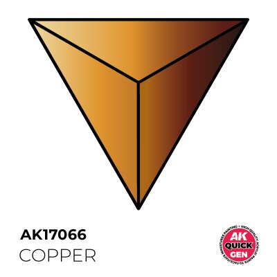 Акрилова фарба COPPER / Мідь (металік) QUICK GEN COLOR AK-interactive AK 17066 детальное изображение QUICK GEN COLOR Краски