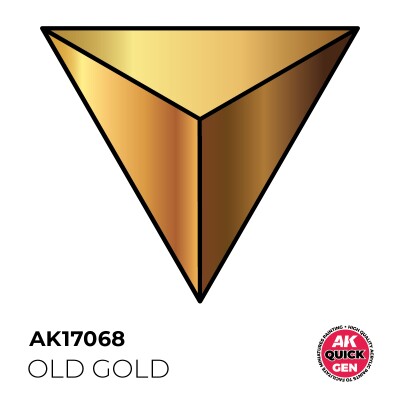 Акрилова фарба OLD GOLD / Старе золото (металік) QUICK GEN COLOR AK-interactive AK 17068 детальное изображение QUICK GEN COLOR Краски