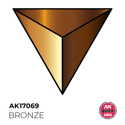 Акрилова фарба BRONZE / Бронза (металік) QUICK GEN COLOR AK-interactive AK 17069 детальное изображение QUICK GEN COLOR Краски