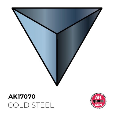 Акрилова фарба COLD STEEL / Холодна сталь (металік) QUICK GEN COLOR AK-interactive AK 17070 детальное изображение QUICK GEN COLOR Краски