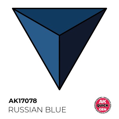 Acrylic paint rUSSIAN BLUE (military) QUICK GEN COLOR AK-interactive AK 17078 детальное изображение QUICK GEN COLOR Краски